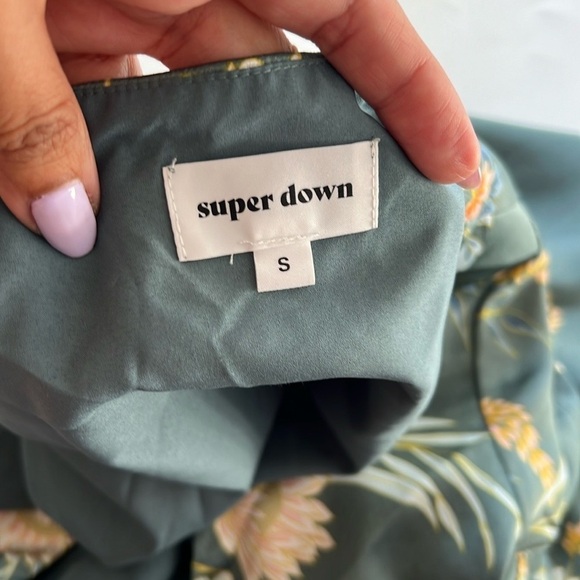 Superdown Maye Wrap Mini Floral Dress - Picture 6 of 7